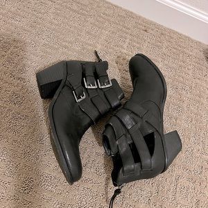 Black ankle boots